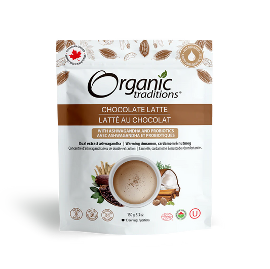 Chocolate Latte with Ashwagandha and Probiotics - 150g bag