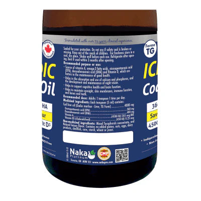 Naka Platinum Icelandic Cod Liver Oil Natural Lemon 500mL