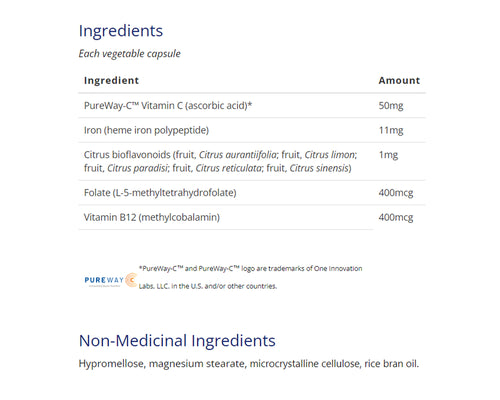 Heme Iron 60 Veggie Caps