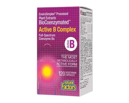 Natural Factors Active B Complex Bio Coenzymated 120 Veggie Caps