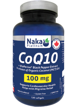 CoQ10 +Bioperine Black Pepper Extract 100mg - 120 Softgels