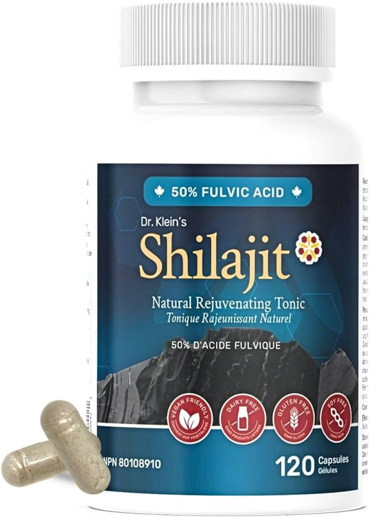 Dr. Klein's Natural Shilajit 500mg 120 Capsules