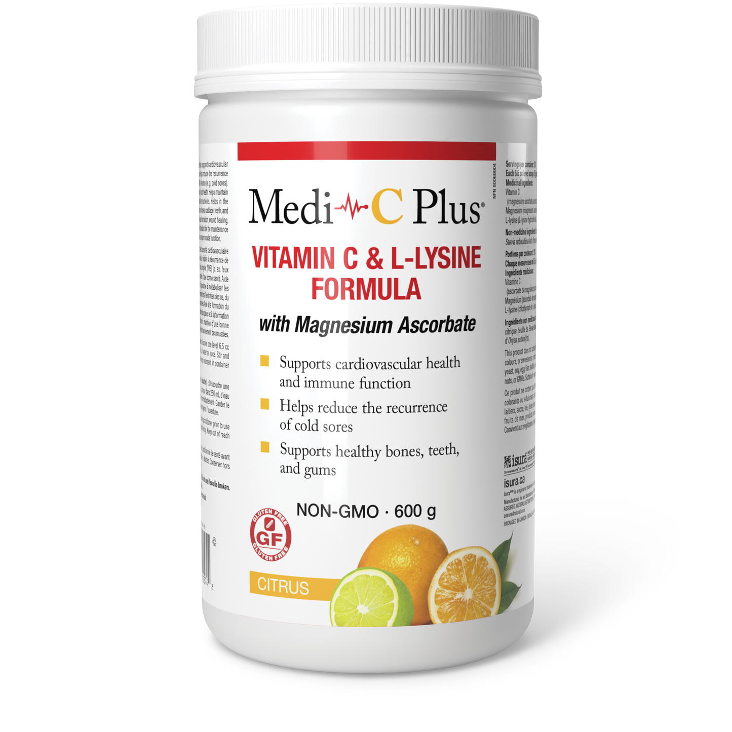 Medi~C Plus Citrus w/ Magnesium Pwd 600g