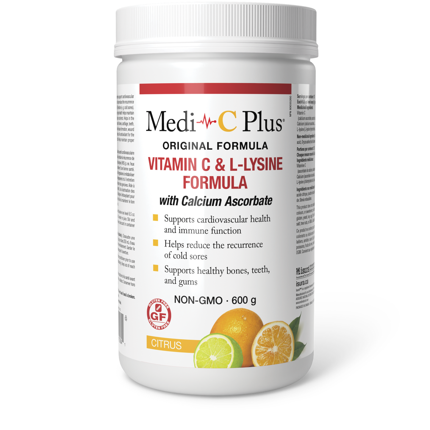 Medi~C Plus Citrus w/ Calcium Pwd 600g