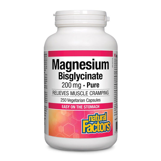 Magnesium Bisglycinate Pure 200mg 250 Capsules
