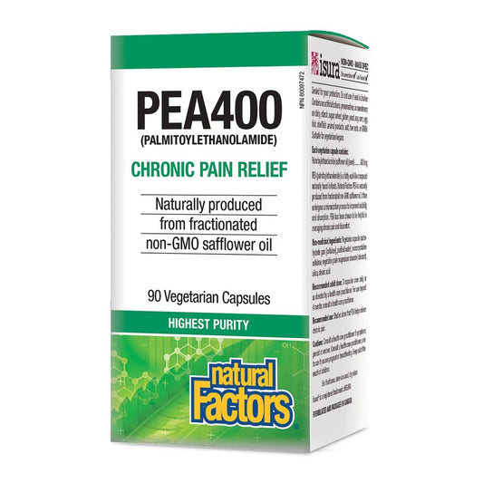 PEA400 Palmitoylethanolamide 90 Vcaps