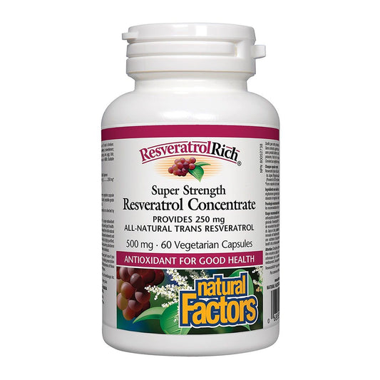 ResveratrolRich® Super Strength Resveratrol Concentrate 500mg 60 Vcaps