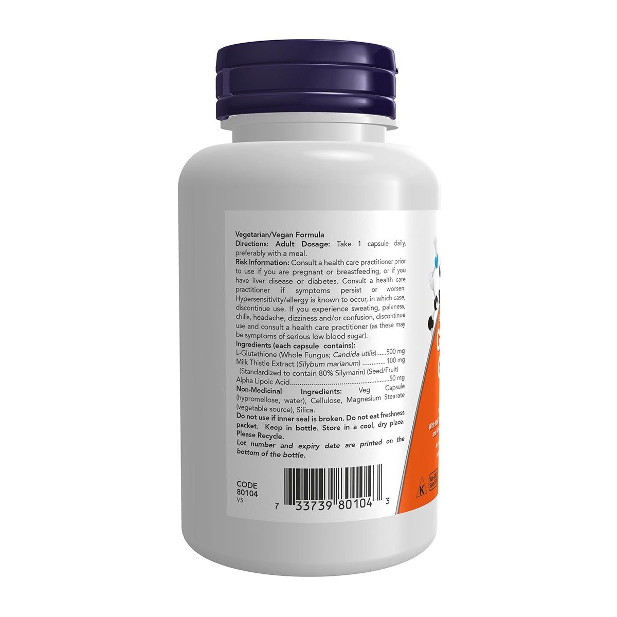 Glutathione 500mg 60 Vcaps