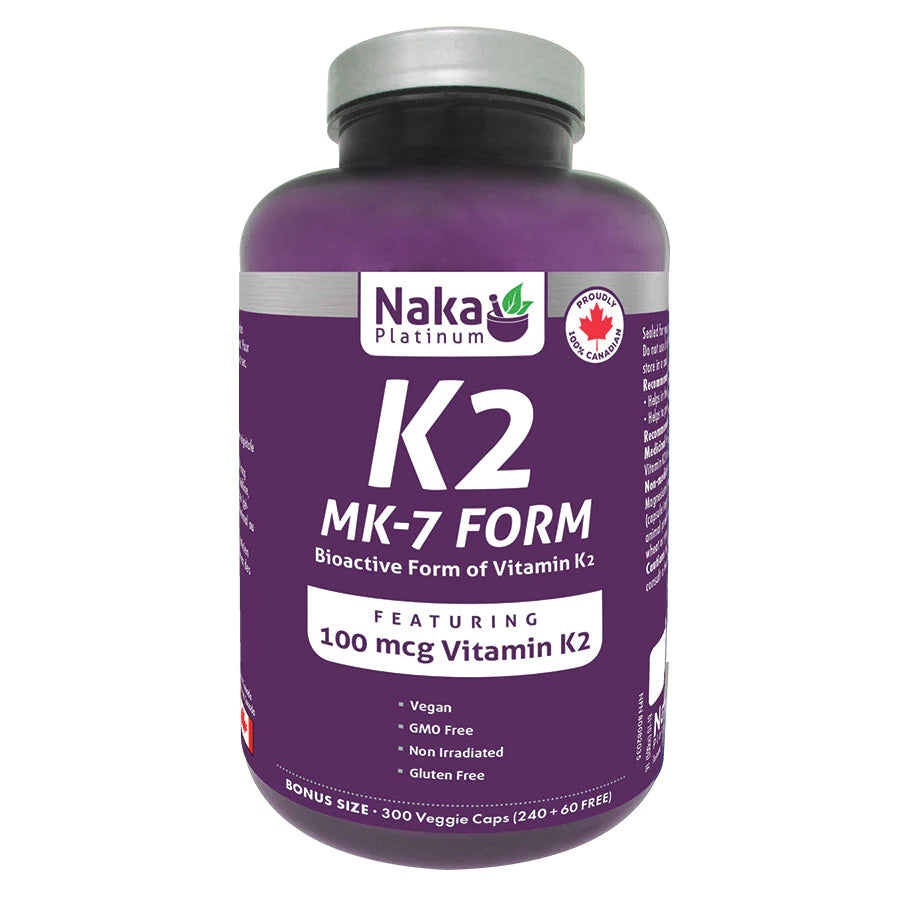 Platinum K2 (MK-7 form) 100mcg 300 Vcaps