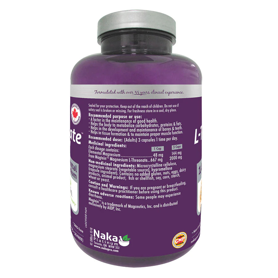 Platinum L-threonate Magnesium 120 Vcaps