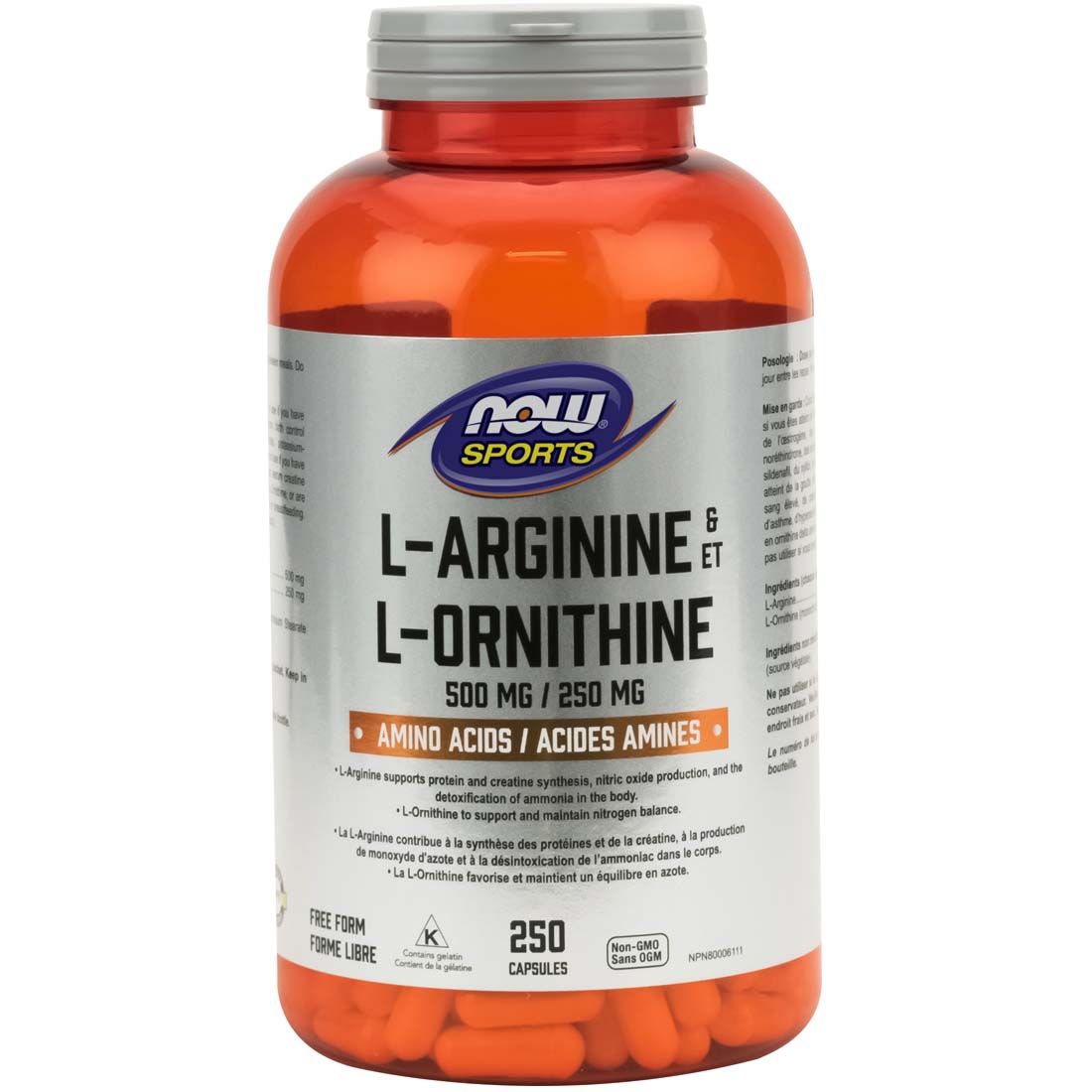 L-Arginine & L-Ornithine 250 Caps