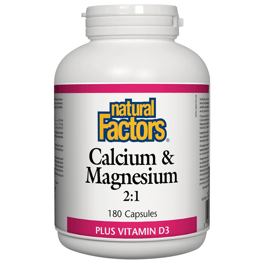 Calcium & Magnesium 2:1 Plus Vitamin D3 180 Caps
