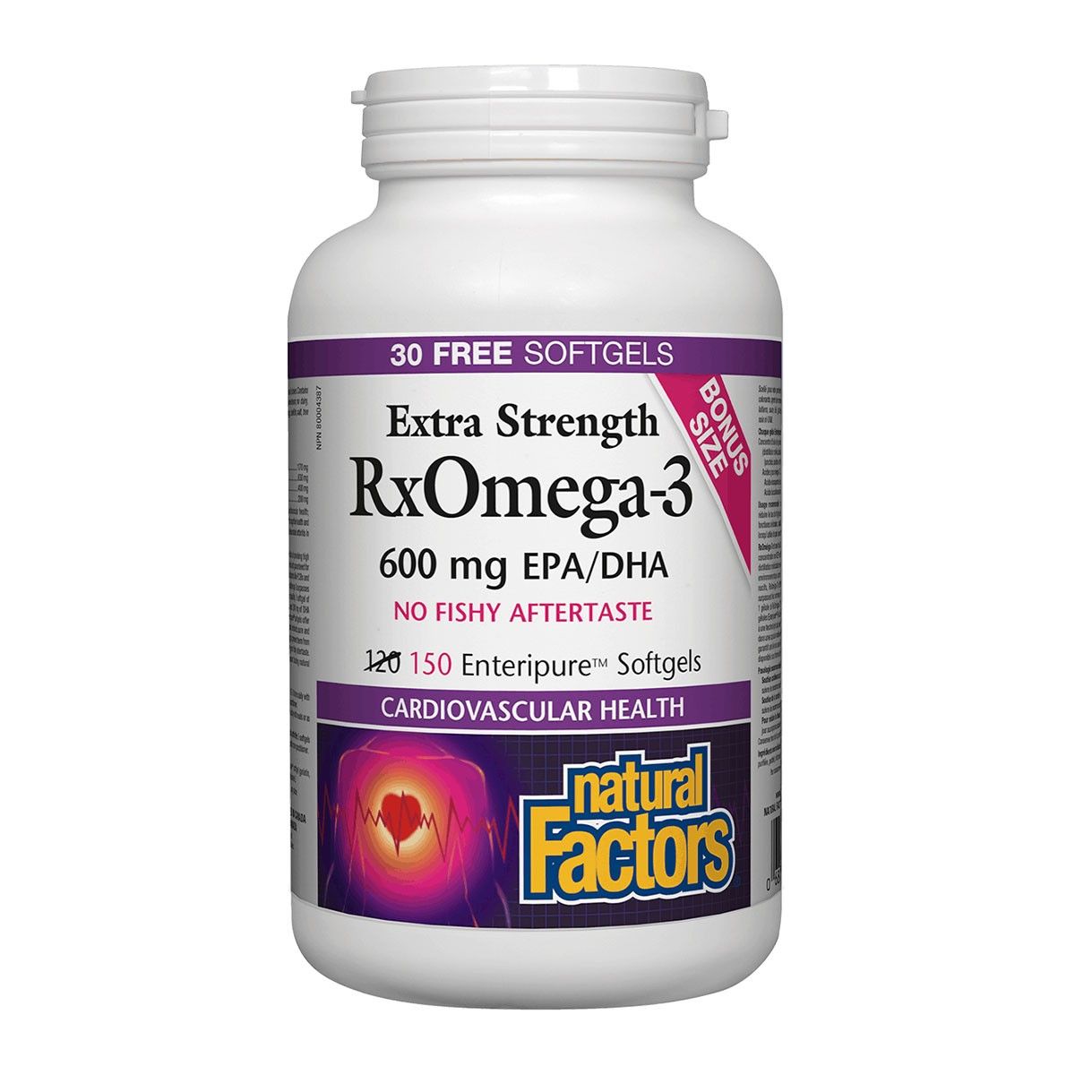 RxOmega-3 Extra Strength 600mg 150 Softgels