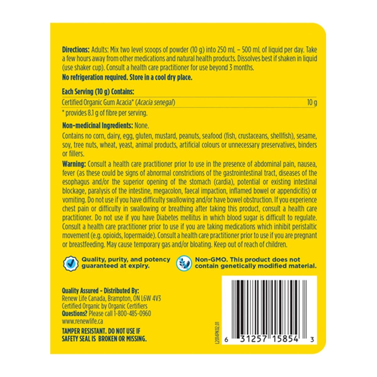 Organic Clear Fibre 270g