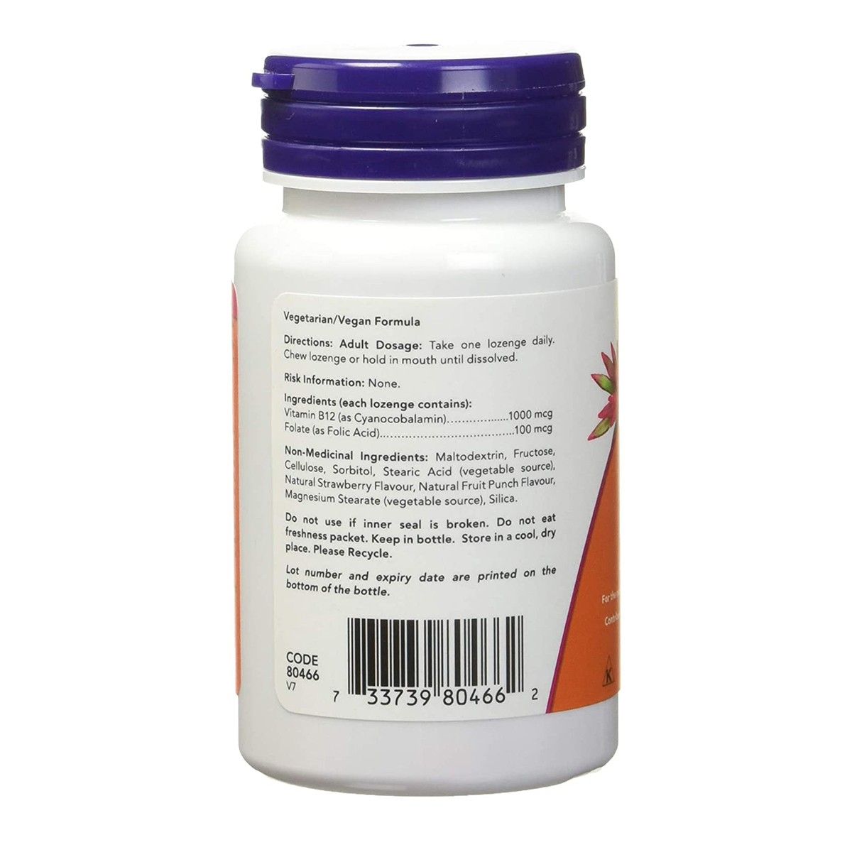 B-12 1000mcg 100 Chewable Lozenges