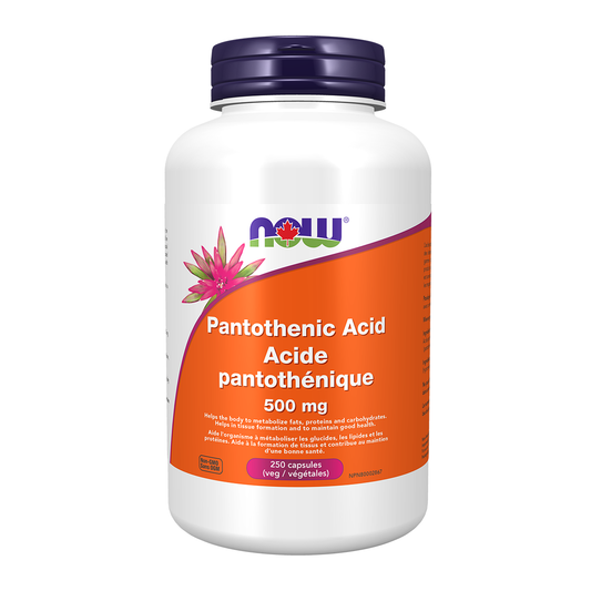 Pantothenic Acid 500mg 250 Vcaps