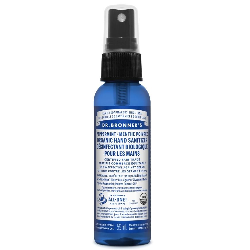 Peppermint Organic Hand Sanitizer 59ml