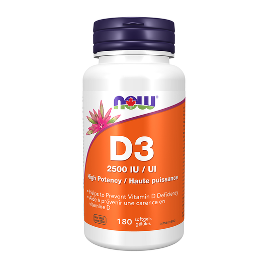 Vitamin D3 2500 IU 180 Softgels