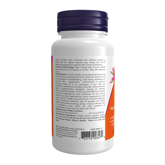 Vitamin D3 2500 IU 180 Softgels
