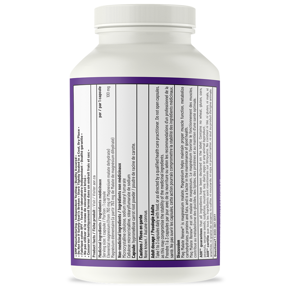 Magnesium Malate Renew 240s Caps