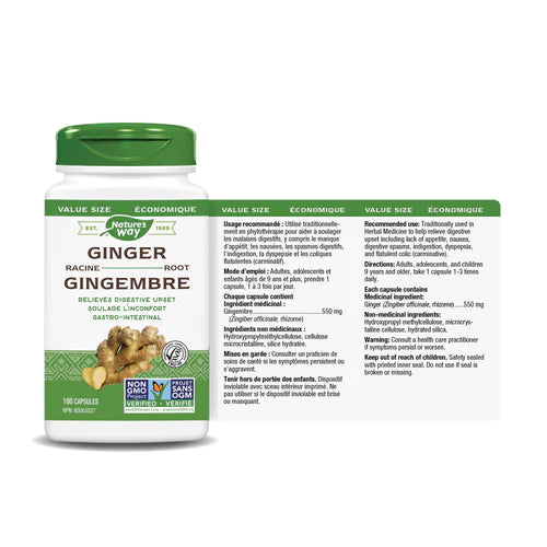 Ginger Root 180 Veg Caps