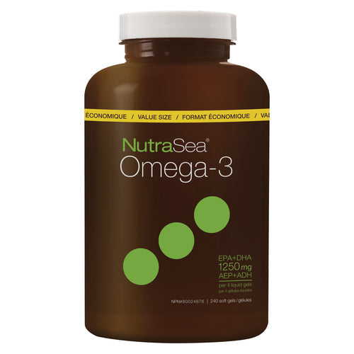 NutraSea Liquid Gels / (Lemon) 240 softgels