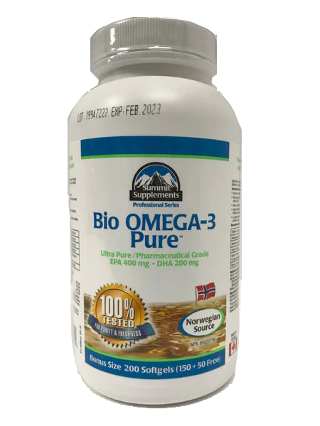 Summit Supplements Bio-Omega 3 Pure 200 Softgels
