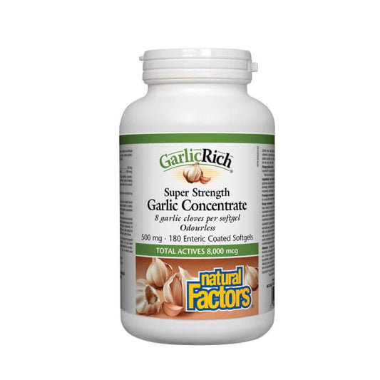 GarlicRich® Super Strength Garlic Concentrate 500mg 180 EC Softgels