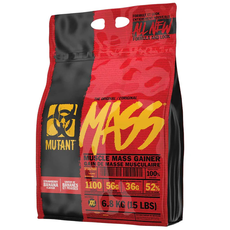 MASS - Muscle Mass Gainer High Protein Drink Mix - 6.8 KG (15 LBS)