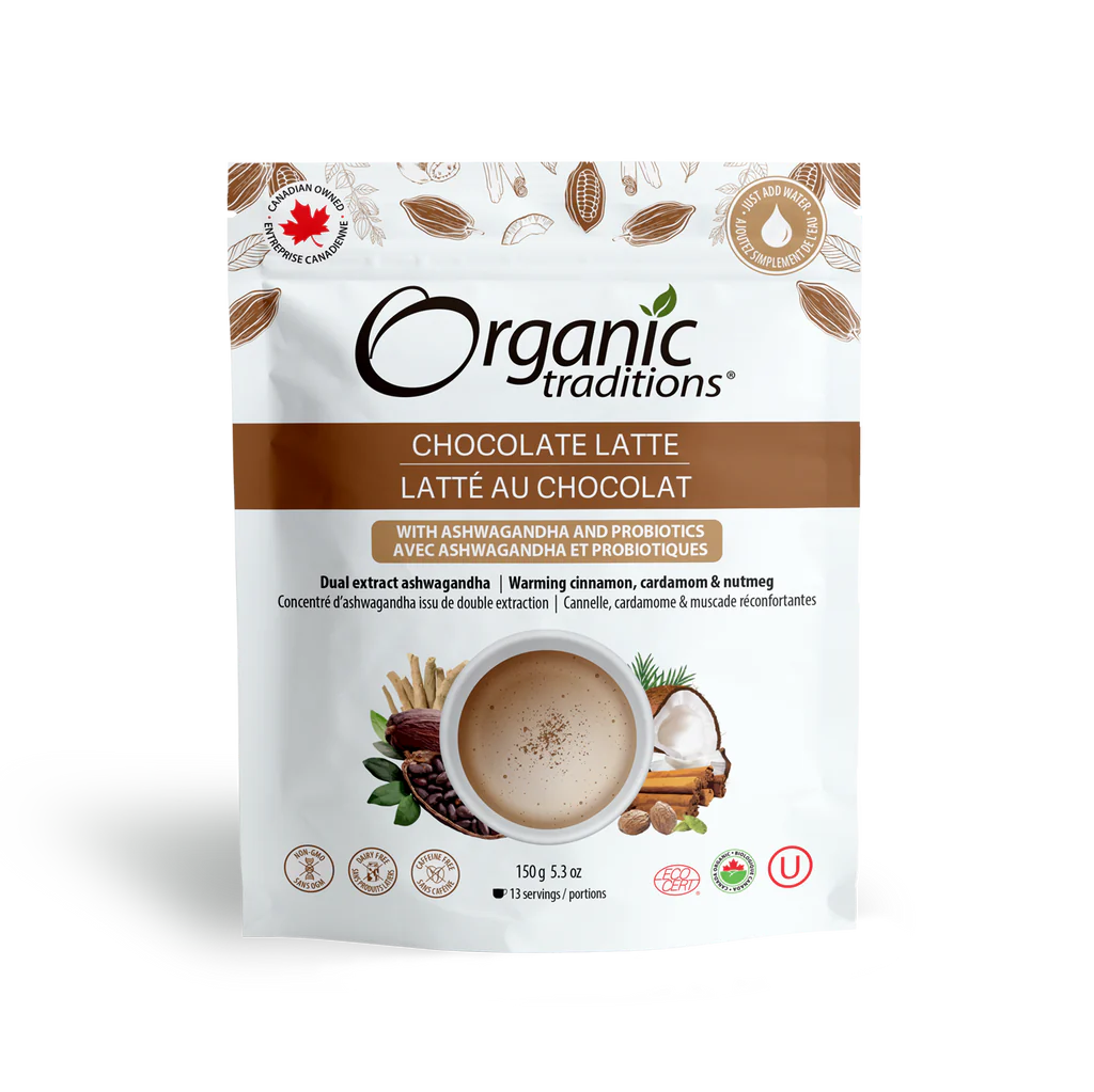 Chocolate Latte with Ashwagandha and Probiotics - 150g bag