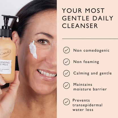 Cleansing Face Milk with Oat Powder + Aloe Vera