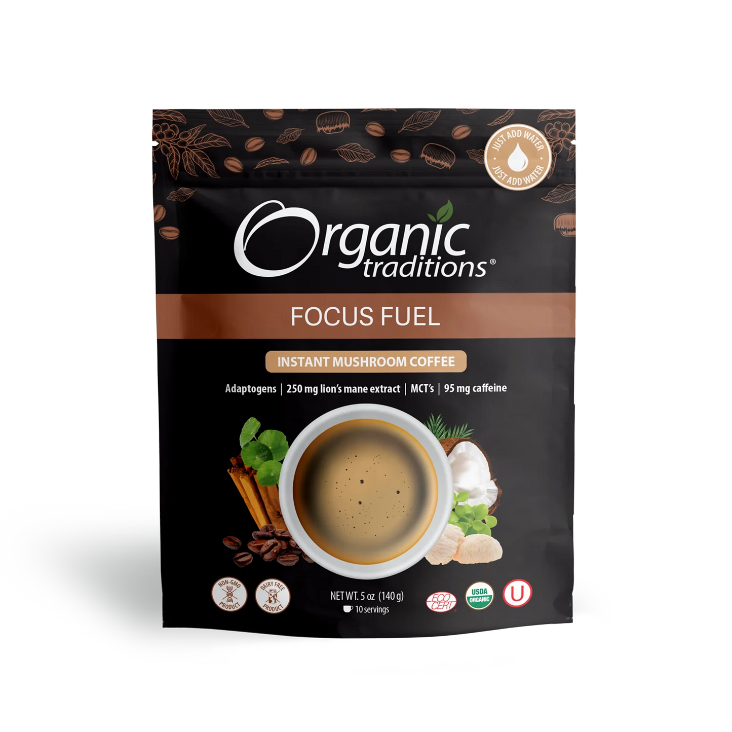 Focus Fuel Mushroom Coffee - 140g bag