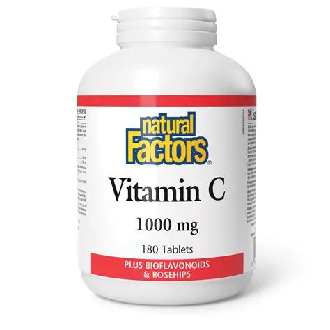 Vitamin C 1000 mg Plus Bioflavonoids & Rosehips 180 Tablets