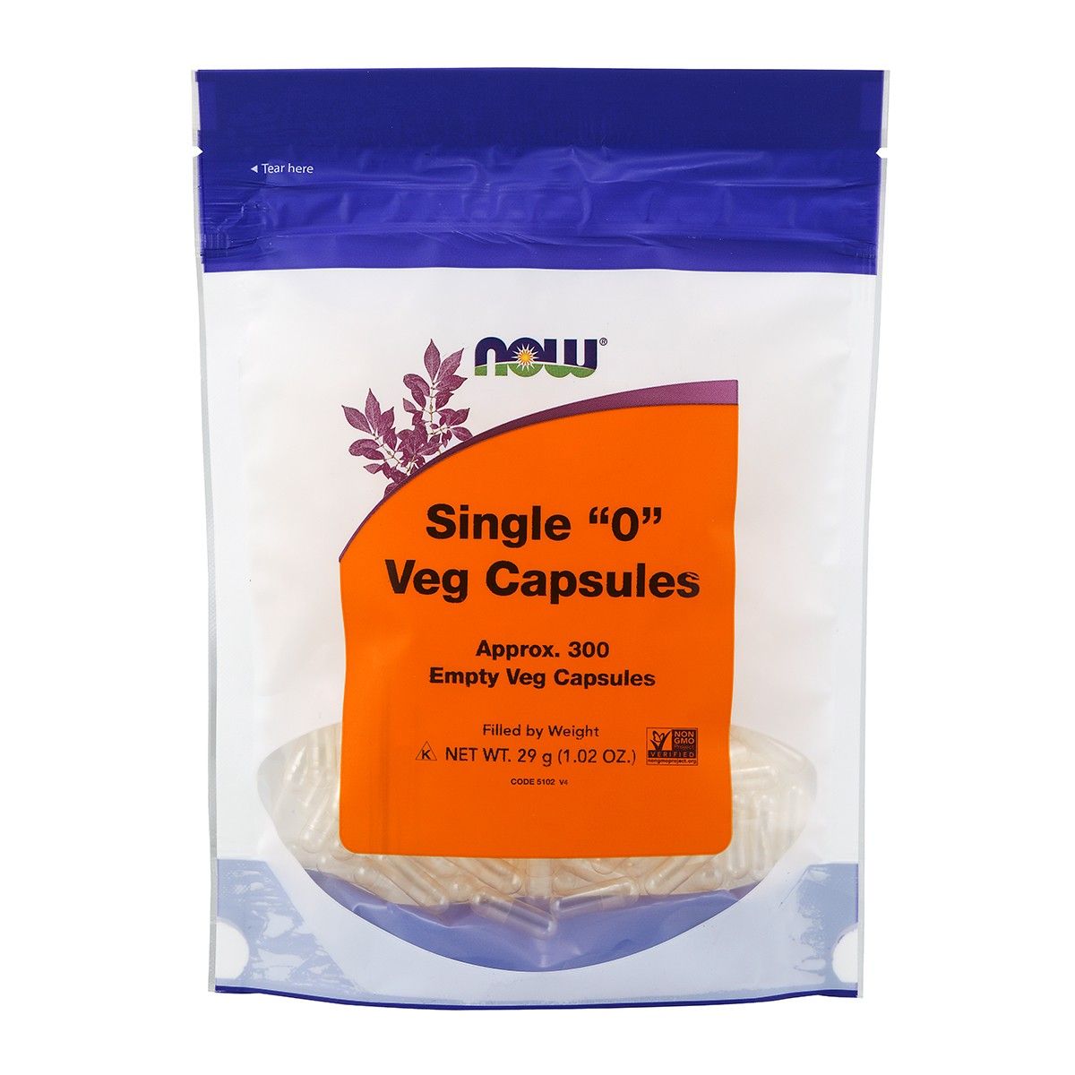 Vcaps '0' Veg Non-Gelatin 300s