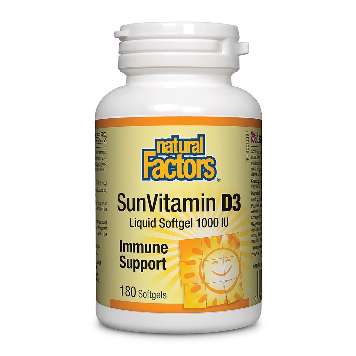 Vitamin D3 1000 IU 180 Softgels