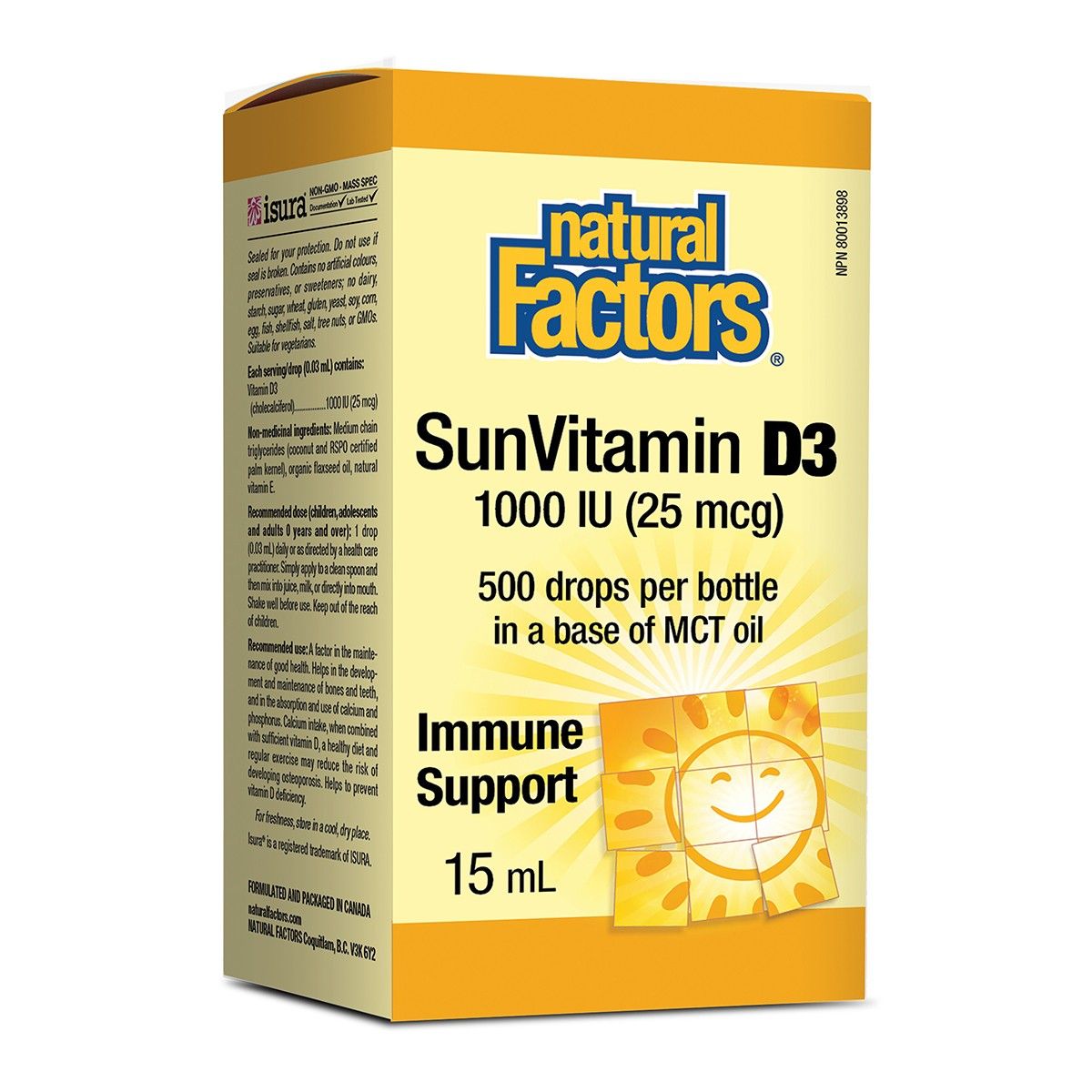 Vitamin D3 Drops 1000 IU 15mL