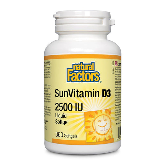 SunVitamin D3 2500 IU 360 Softgels