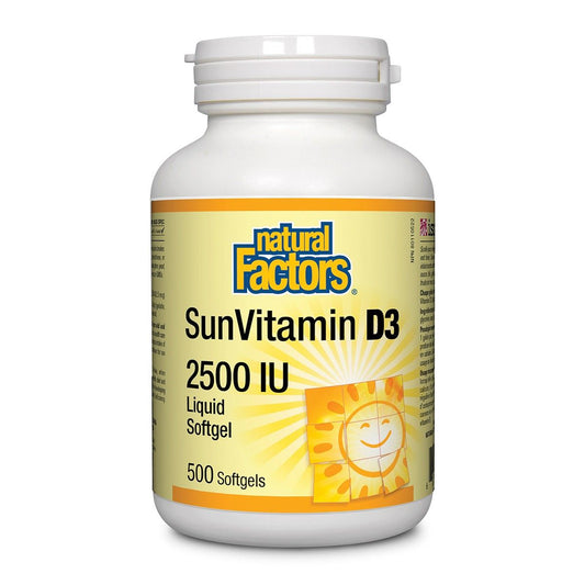 SunVitamin D3 2500 IU 500 Softgels