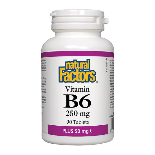 Vitamin B6 250 mg Plus 50mg C 90 Tablets
