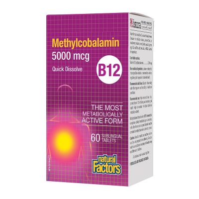 B12 Methylcobalamin 5000mcg 60 Sub-Tablets