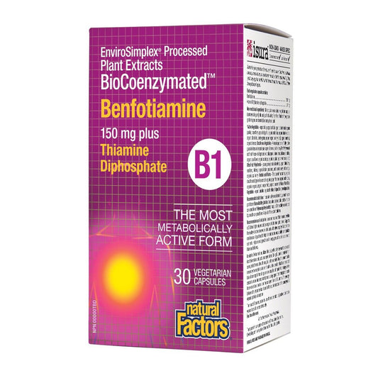 BioCoenzymated Benfotiamine B1 150mg 30 Vcaps