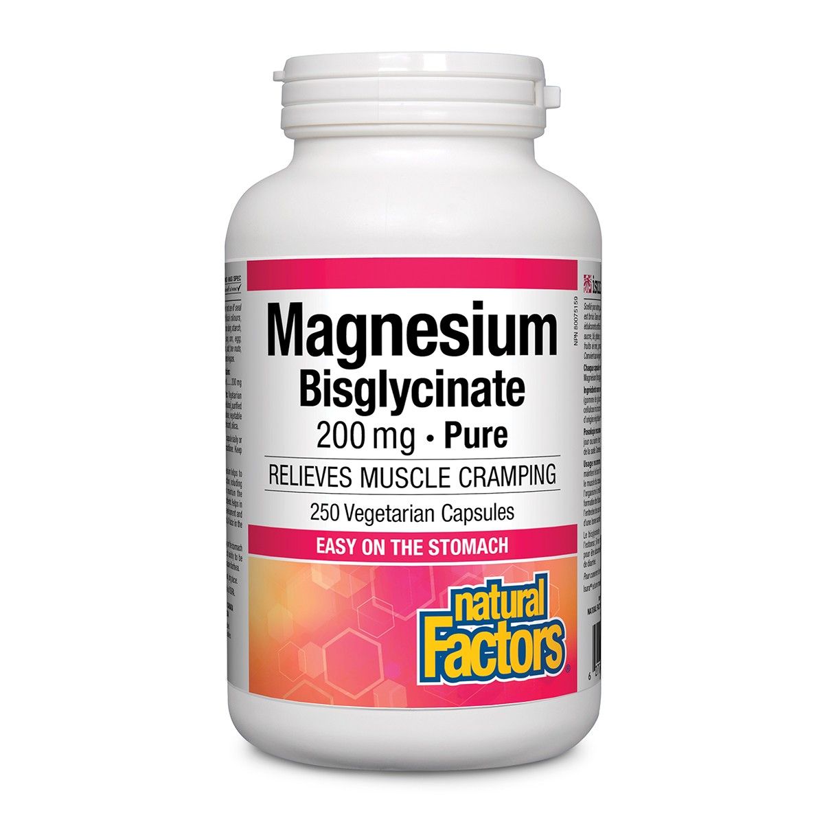 Magnesium Bisglycinate Pure 200mg 250 Capsules