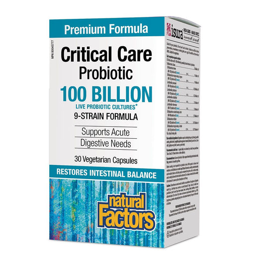 Critical Care Probiotic 100 Billion Active Cells 30 Vcaps