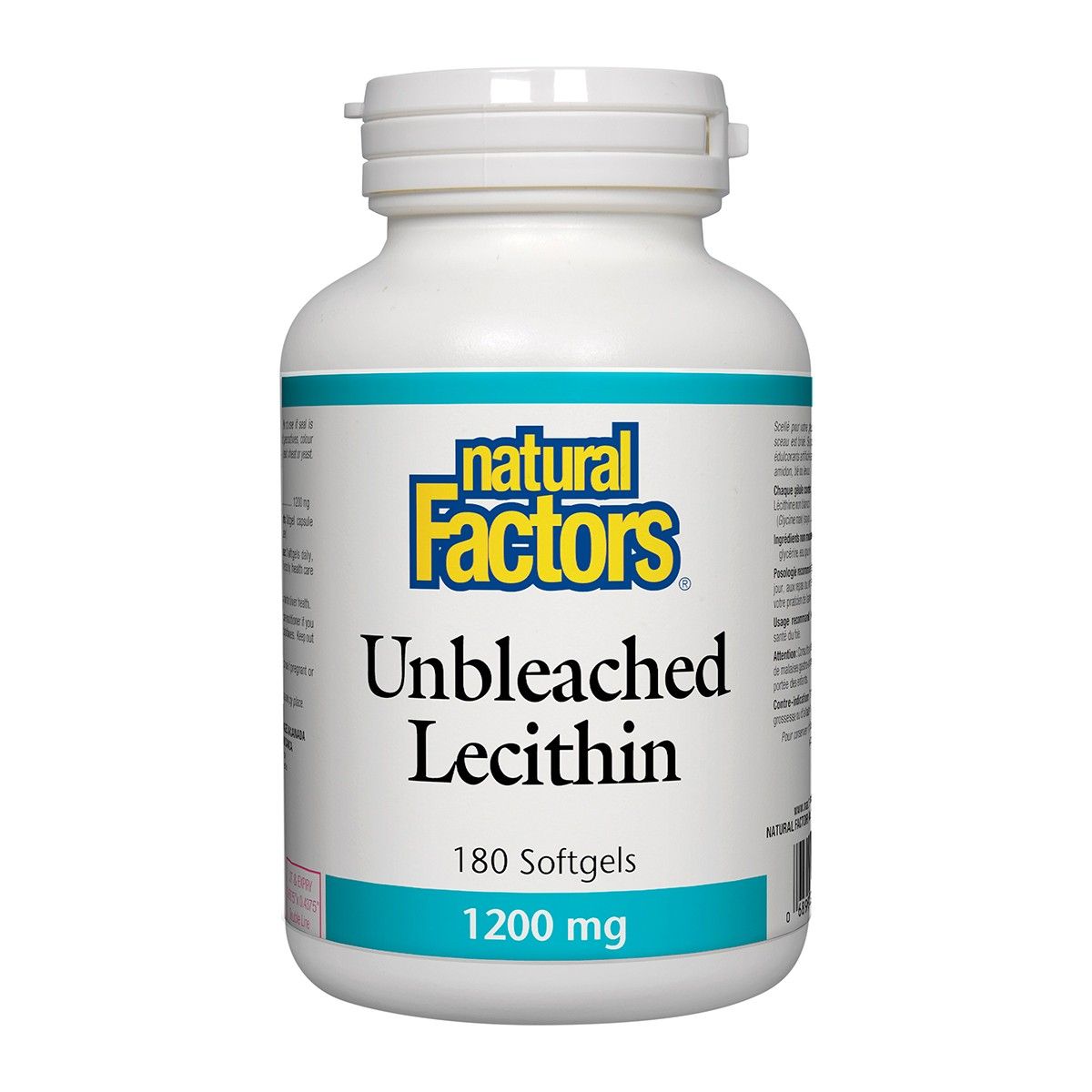 Unbleached Lecithin 1200mg 180 Softgels