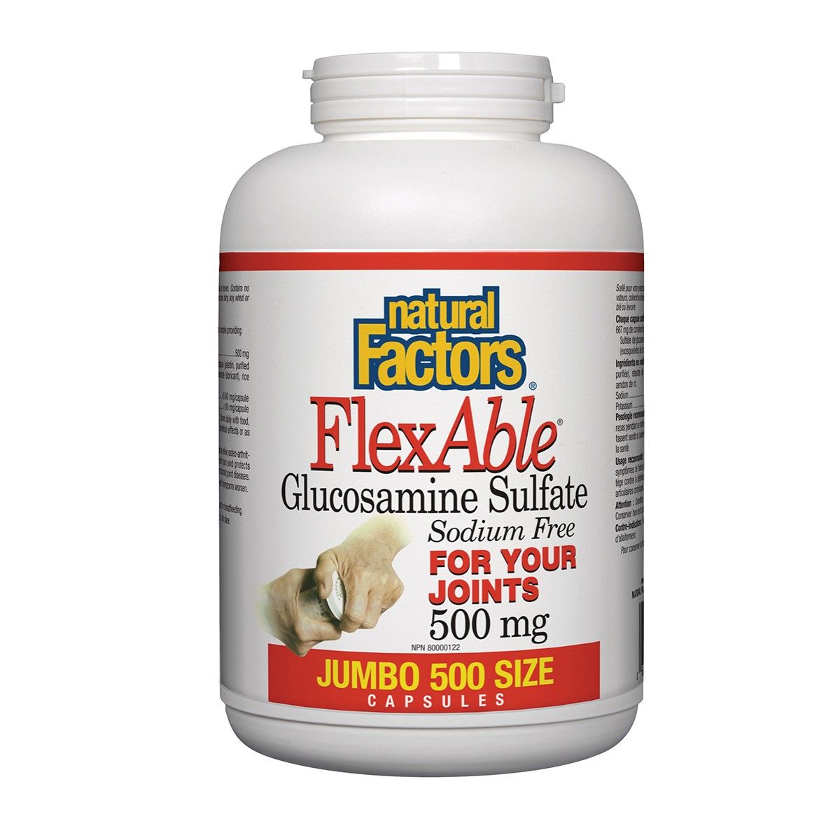 FlexAble® Glucosamine Sulfate 500mg 500 Caps