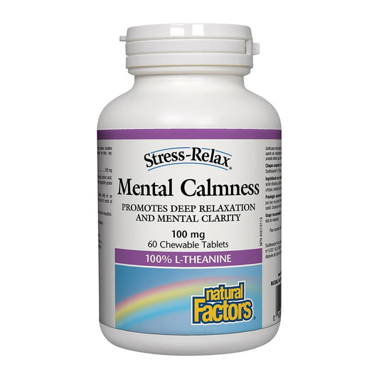Mental Calmness 100mg, Stress-Relax® 60 Chewables