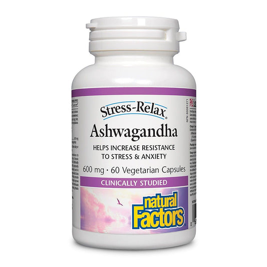 Ashwagandha 600 mg, Stress-Relax® 60Vcaps