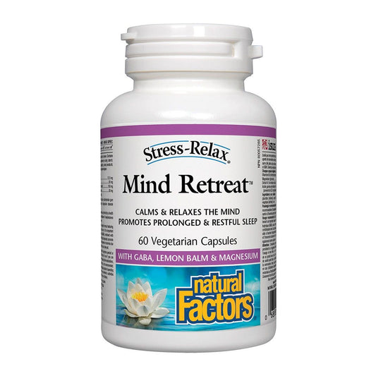 Mind Retreat with GABA, Lemon Balm & Magnesium, Stress-Relax® 60 Vcaps