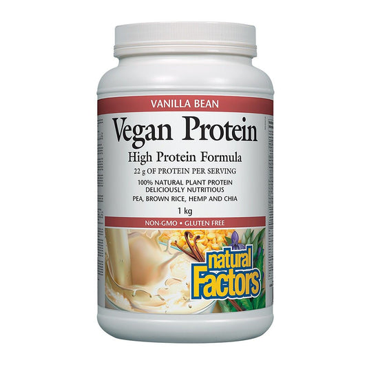 Vegan Protein High Protein Formula, Vanilla Bean 1Kg