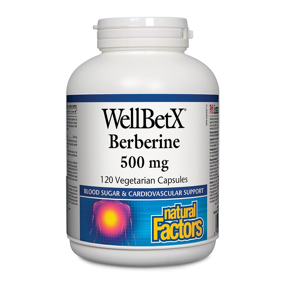 WellBetX® Berberine 500mg 120 Vcaps